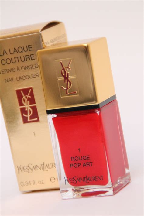 ysl la laque couture in 1 rouge pop art|la laque couture long wear.